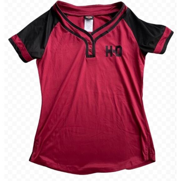 Harley-Davidson Stillwater OK Women's Short Sleeve Baseball Tee T-Shirt - Size L - Picture 1 of 8